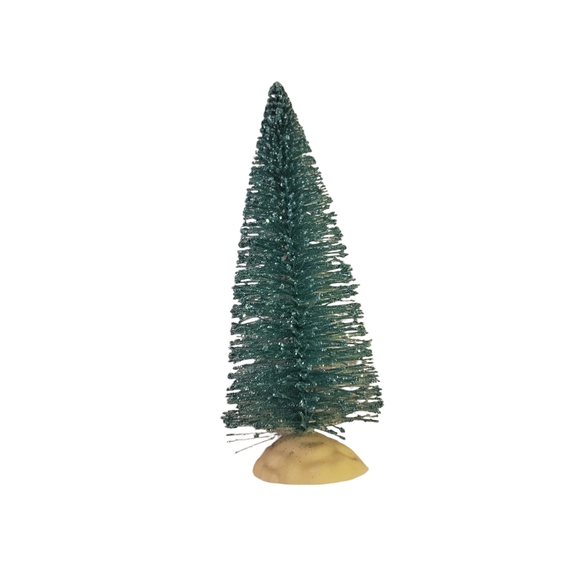 Vintage Glittery turquoise bottle brush tree - Picture 1 of 5